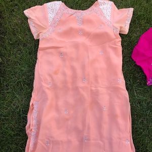 PRICE DROP Cute peach Indian dress